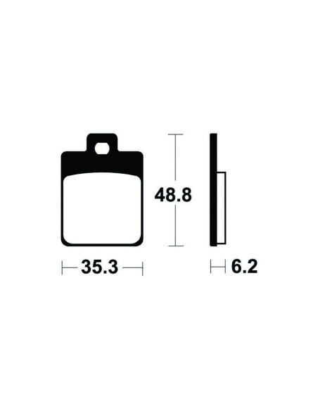 Plaquettes de frein TECNIUM Scooter organique - ME368