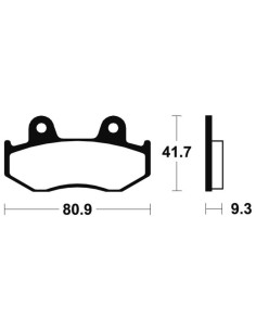 Plaquettes de frein TECNIUM MX/Quad métal fritté - MO209 2