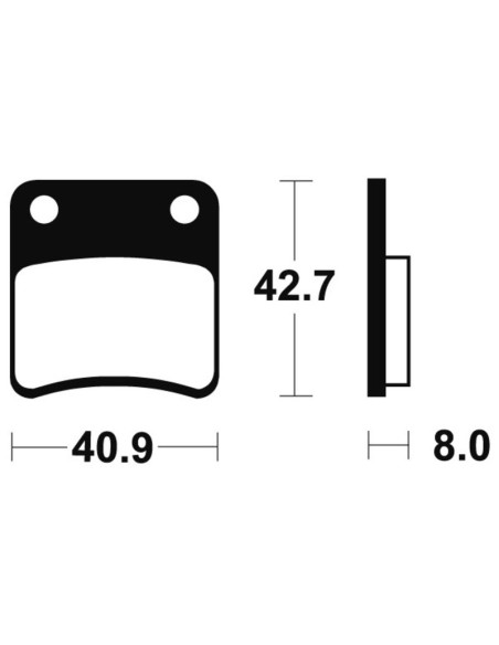 Plaquettes de frein TECNIUM Scooter organique - ME170