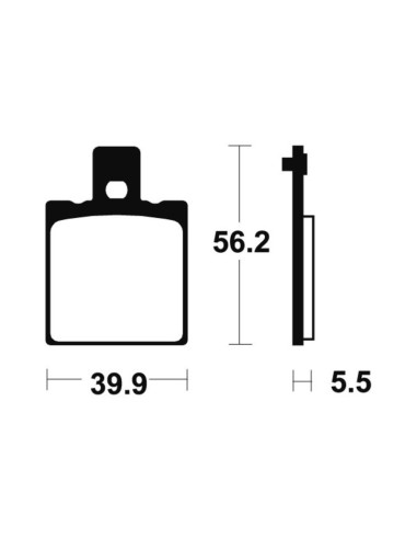 Plaquettes de frein TECNIUM route organique - MA83