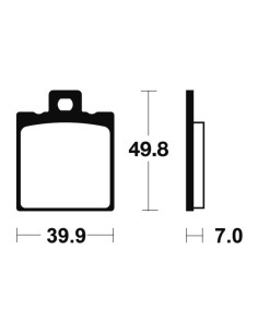 Plaquettes de frein TECNIUM route organique - MA237 2