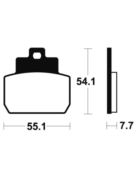 Plaquettes de frein TECNIUM Maxi Scooter métal fritté - MSS331
