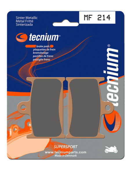 Plaquettes de frein TECNIUM Performance métal fritté - MF214