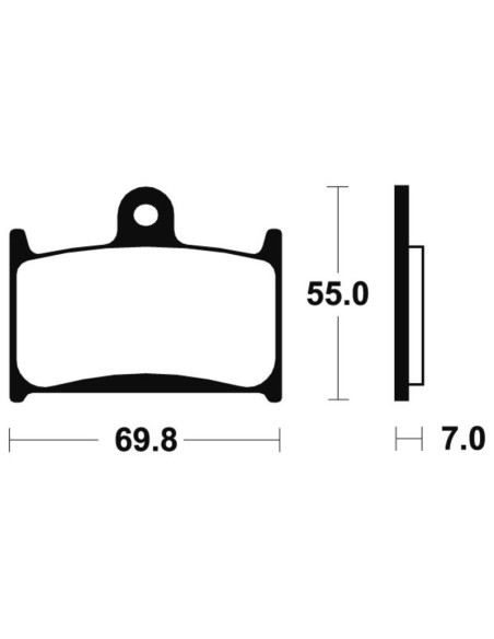 Plaquettes de frein TECNIUM Performance métal fritté - MF214