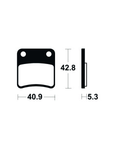 Plaquettes de frein TECNIUM Scooter organique - ME379 2