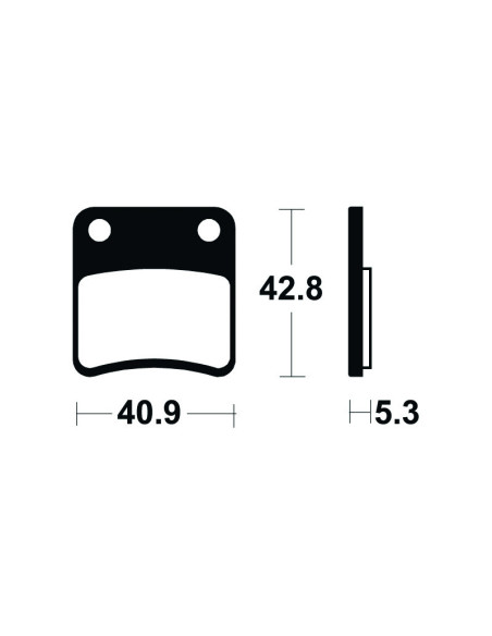 Plaquettes de frein TECNIUM Scooter organique - ME379