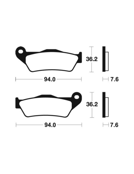 Plaquettes de frein TECNIUM Performance métal fritté - MF171
