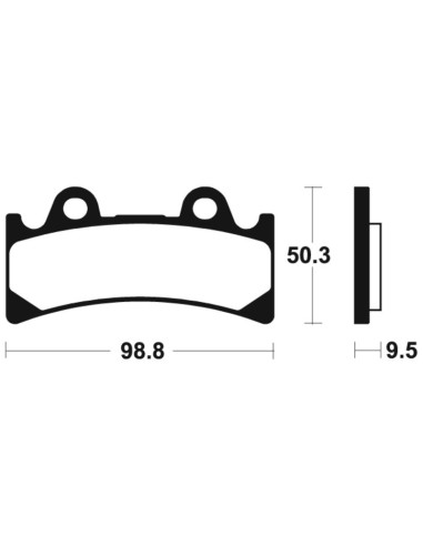 Plaquettes de frein TECNIUM Performance métal fritté - MF183