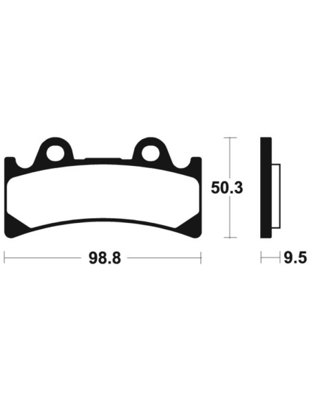 Plaquettes de frein TECNIUM Performance métal fritté - MF183