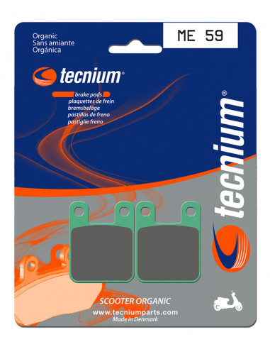 Plaquettes de frein TECNIUM Scooter organique - ME59