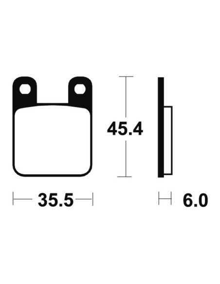 Plaquettes de frein TECNIUM Scooter organique - ME59