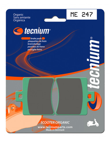 Plaquettes de frein TECNIUM Scooter organique - ME247