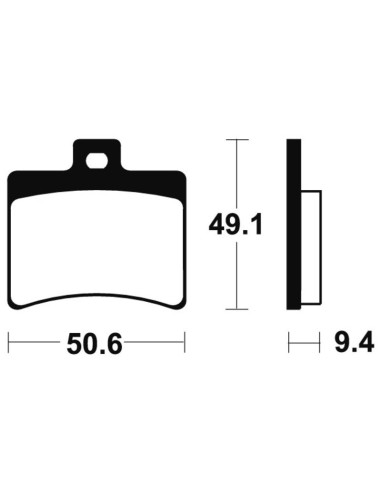 Plaquettes de frein TECNIUM Scooter organique - ME247