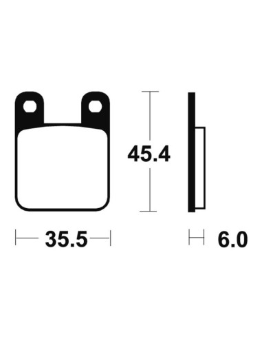 Plaquettes de frein TECNIUM Racing MX/Quad métal fritté - MOR59