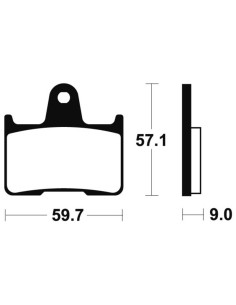 Plaquettes de frein TECNIUM Performance métal fritté - MR265 2