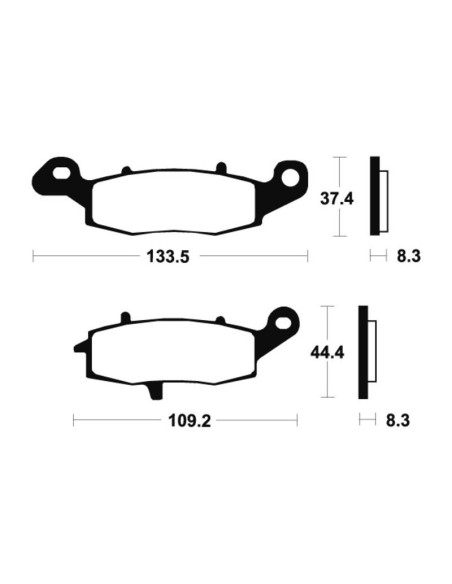 Plaquettes de frein TECNIUM Performance métal fritté - MF204