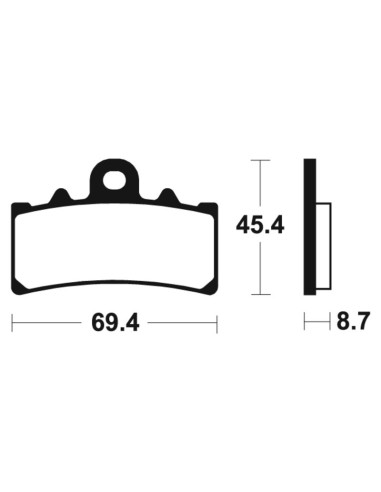 Plaquettes de frein TECNIUM route organique - MA377