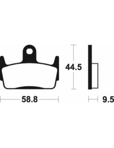 Plaquettes de frein TECNIUM Scooter organique - ME210 2