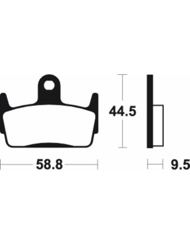 Plaquettes de frein TECNIUM Scooter organique - ME210