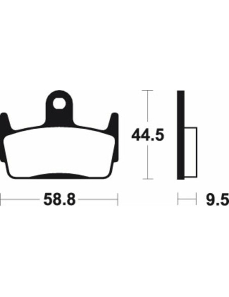 Plaquettes de frein TECNIUM Scooter organique - ME210