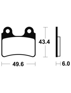Plaquettes de frein TECNIUM route organique - MA302 2