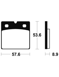 Plaquettes de frein TECNIUM Performance métal fritté - MF140 2