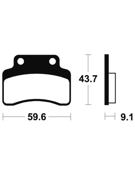 Plaquettes de frein TECNIUM Scooter organique - ME223