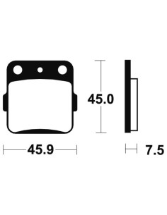Plaquettes de frein TECNIUM Performance métal fritté - MR92 2
