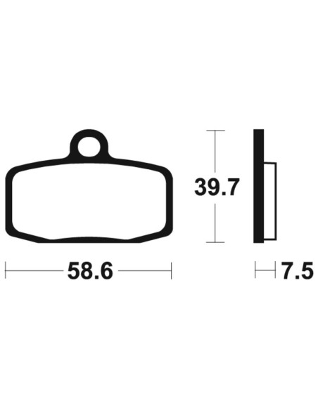 Plaquettes de frein TECNIUM MX/Quad métal fritté - MO385