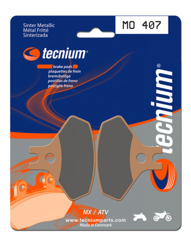 Plaquettes de frein TECNIUM MX/Quad métal fritté - MO407