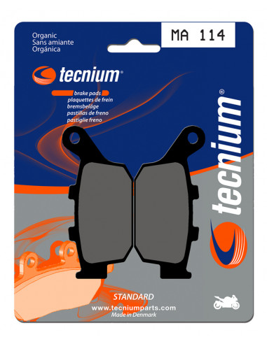 Plaquettes de frein TECNIUM route organique - MA114