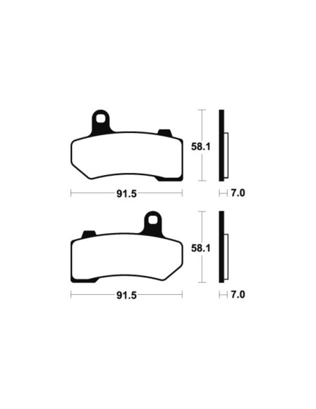 Plaquettes de frein TECNIUM Performance métal fritté - MF330
