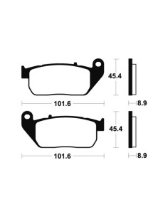 Plaquettes de frein TECNIUM Performance métal fritté - MF307 2