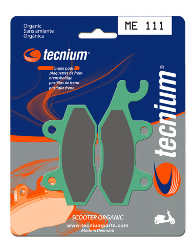 Plaquettes de frein TECNIUM Scooter organique - ME111