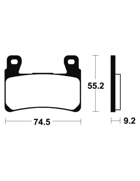 Plaquettes de frein TECNIUM Performance métal fritté - MF360