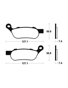 Plaquettes de frein TECNIUM Performance métal fritté - MR354 2