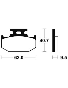 Plaquettes de frein TECNIUM route organique - MA148 2