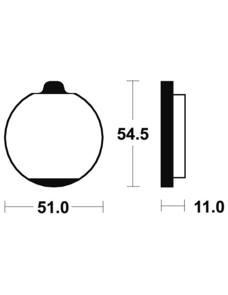 Plaquettes de frein TECNIUM route organique - MA30