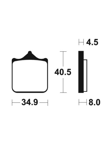 Plaquettes de frein TECNIUM Performance métal fritté - MF370