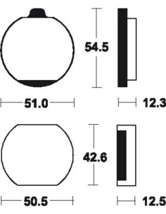 Plaquettes de frein TECNIUM route organique - MA10 2