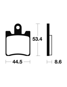 Plaquettes de frein TECNIUM Performance métal fritté - MF240 2