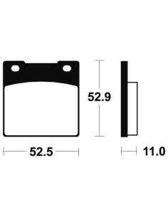 Plaquettes de frein TECNIUM route organique - MA26 2