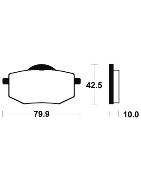 Plaquettes de frein TECNIUM route organique - MA116