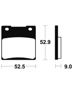 Plaquettes de frein TECNIUM Performance métal fritté - MR56 2