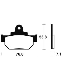 Plaquettes de frein TECNIUM route organique - MA81 2