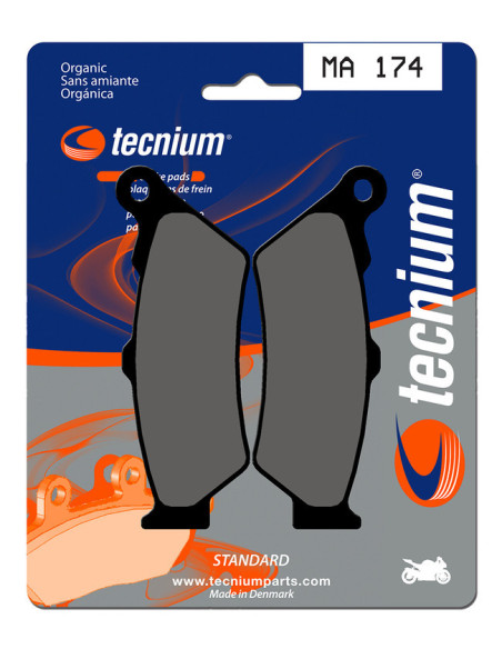 Plaquettes de frein TECNIUM route organique - MA174
