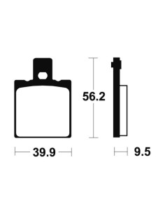 Plaquettes de frein TECNIUM route organique - MA146 2