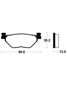 Plaquettes de frein TECNIUM Performance métal fritté - MR268 2