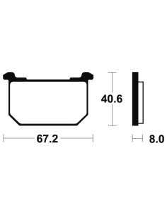 Plaquettes de frein TECNIUM route organique - MA39 2