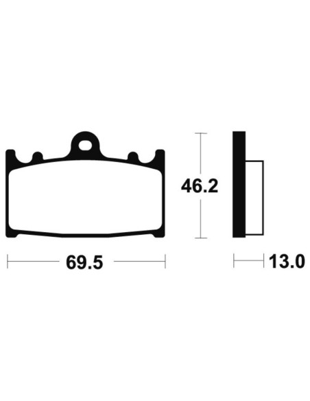 Plaquettes de frein TECNIUM Performance métal fritté - MR289